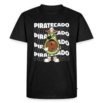 Pirate - T-shirt Premium bio Homme - noir - Devant - Nico (187cm)
