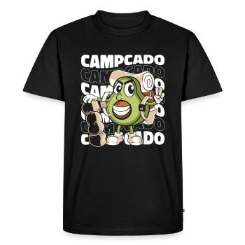 Camping Camping Campsite Camping - T-shirt Premium bio Homme - noir - Devant - Nico (187cm)