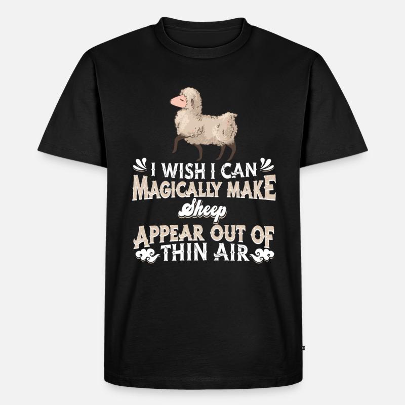 Schaf Schäfer - Männer Premium Bio T-Shirt - Schwarz
