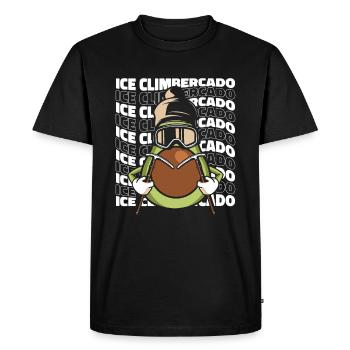 Ice climbing Mountaineering Climbing Mountaineers - Men's Premium Organic T-Shirt - black - Front - Nico (187cm)