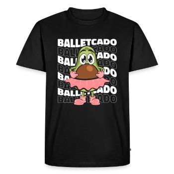 Ballet Ballerine Ballet Danseur - T-shirt Premium bio Homme - noir - Devant - Nico (187cm)