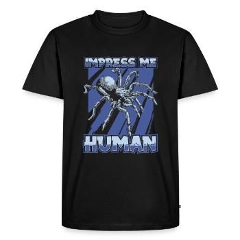 Spider Pet - Men's Premium Organic T-Shirt - black - Front - Nico (187cm)