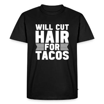 Coiffeur Coiffeur Coiffure Coiffure Coiffure Coiffure - T-shirt Premium bio Homme - noir - Devant - Nico (187cm)