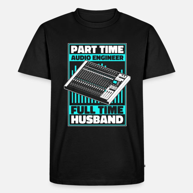 Tontechniker Sound Audio Engineer - Männer Premium Bio T-Shirt - Schwarz