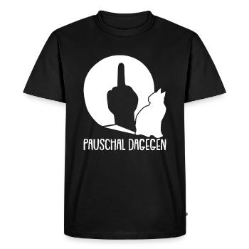 Location de chat Chat Domestique Cat - T-shirt Premium bio Homme - noir - Devant - Nico (187cm)