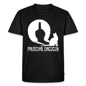 Location de chat Chat Domestique Cat - T-shirt Premium bio Homme - noir - Devant - Nico (187cm)