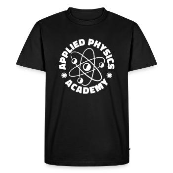 Physicien physicien - T-shirt Premium bio Homme - noir - Devant - Nico (187cm)