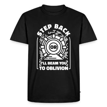 Physicien physicien - T-shirt Premium bio Homme - noir - Devant - Nico (187cm)