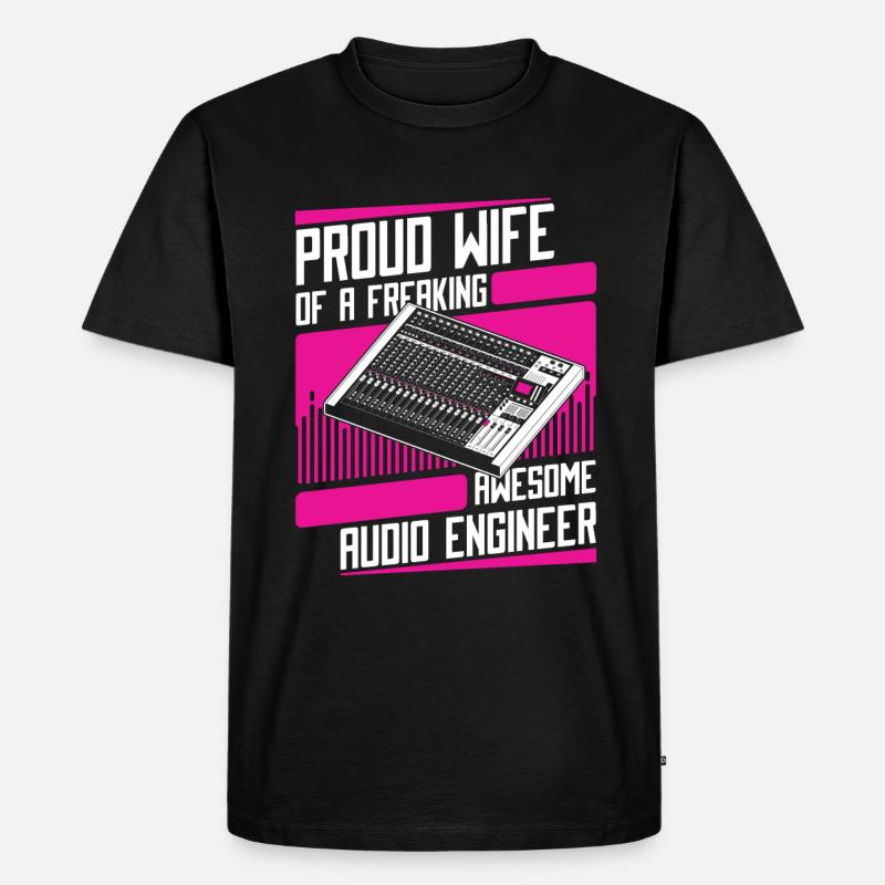 Tontechniker Sound Audio Engineer - Männer Premium Bio T-Shirt - Schwarz