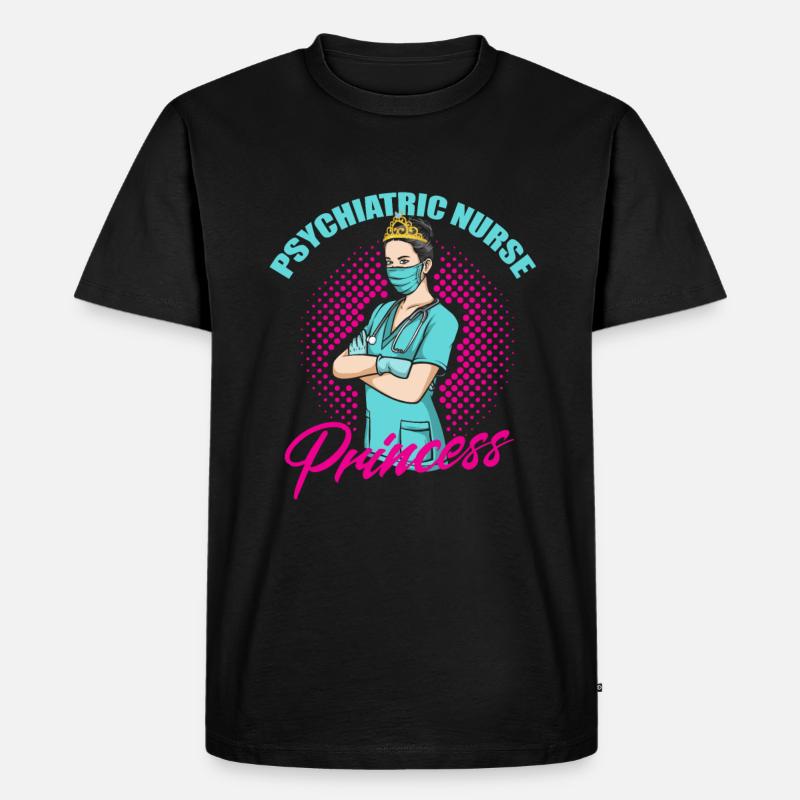 Krankenschwester - Männer Premium Bio T-Shirt - Schwarz