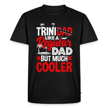 Trinidad et Tobago Drapeau Trinidadian Père Drôle - T-shirt Premium bio Homme - noir - Devant - Nico (187cm)