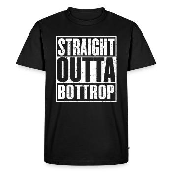 Straight Outta Bottrop Vintage - T-shirt Premium bio Homme - noir - Devant - Nico (187cm)