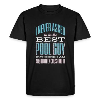 Pool Guy Cleaner Pool Service - Men's Premium Organic T-Shirt - black - Front - Nico (187cm)