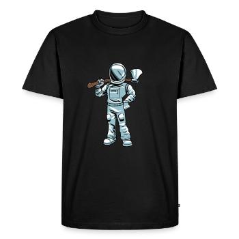 Broyeur de bois Bûcheron Forestier Forestier - T-shirt Premium bio Homme - noir - Devant - Nico (187cm)