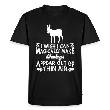 Donkey - Men's Premium Organic T-Shirt - black - Front - Nico (187cm)