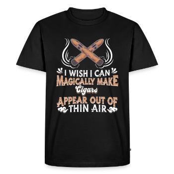 Cigar - Men's Premium Organic T-Shirt - black - Front - Nico (187cm)