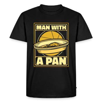 Prospector - Men's Premium Organic T-Shirt - black - Front - Nico (187cm)