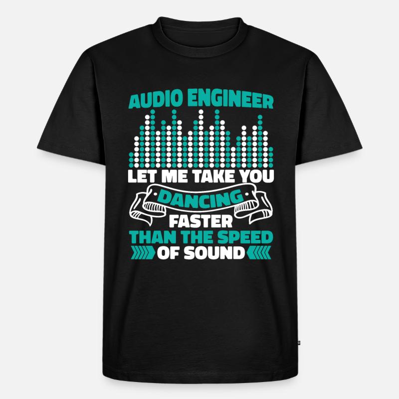 Tontechniker Sound Audio Engineer - Männer Premium Bio T-Shirt - Schwarz