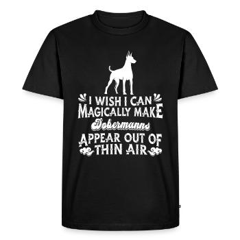 Chien Doberman - T-shirt Premium bio Homme - noir - Devant - Nico (187cm)