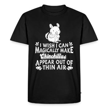 Chinchilla - T-shirt Premium bio Homme - noir - Devant - Nico (187cm)