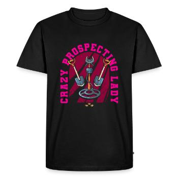 Prospector - Men's Premium Organic T-Shirt - black - Front - Nico (187cm)