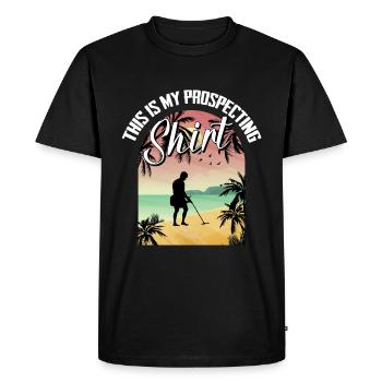 Prospector - Men's Premium Organic T-Shirt - black - Front - Nico (187cm)