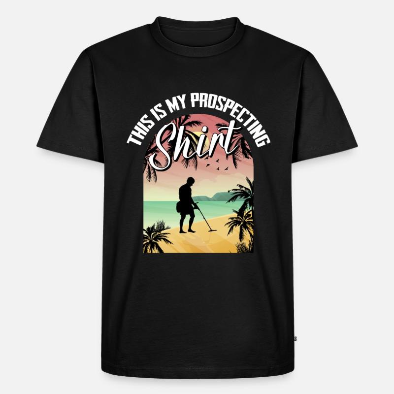 Schürfer - Männer Premium Bio T-Shirt - Schwarz