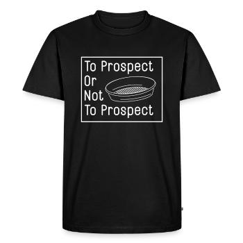 Prospector - Men's Premium Organic T-Shirt - black - Front - Nico (187cm)