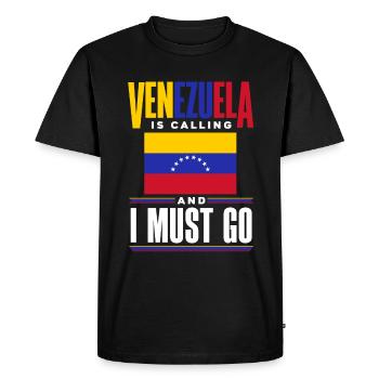 Venezuela Venezuela Venezuela Drapeau Venezuela Est - T-shirt Premium bio Homme - noir - Devant - Nico (187cm)