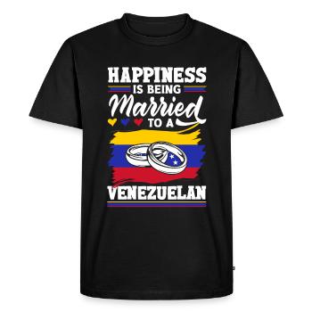 Venezuela Venezuela Venezuela Drapeau Quota - T-shirt Premium bio Homme - noir - Devant - Nico (187cm)