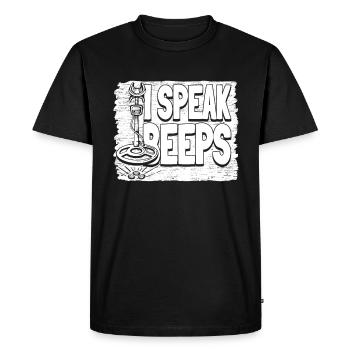 Prospector - Men's Premium Organic T-Shirt - black - Front - Nico (187cm)