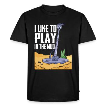 Prospector - Men's Premium Organic T-Shirt - black - Front - Nico (187cm)