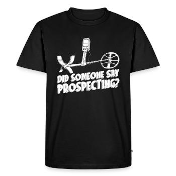 Prospector - Men's Premium Organic T-Shirt - black - Front - Nico (187cm)
