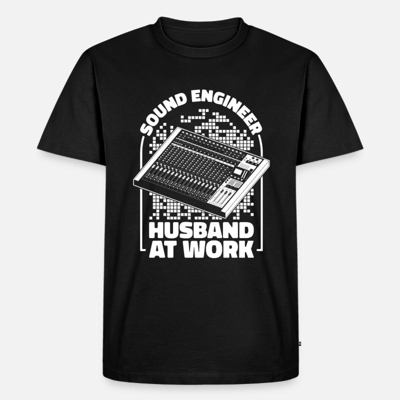Tontechniker Sound Audio Engineer - Männer Premium Bio T-Shirt - Schwarz