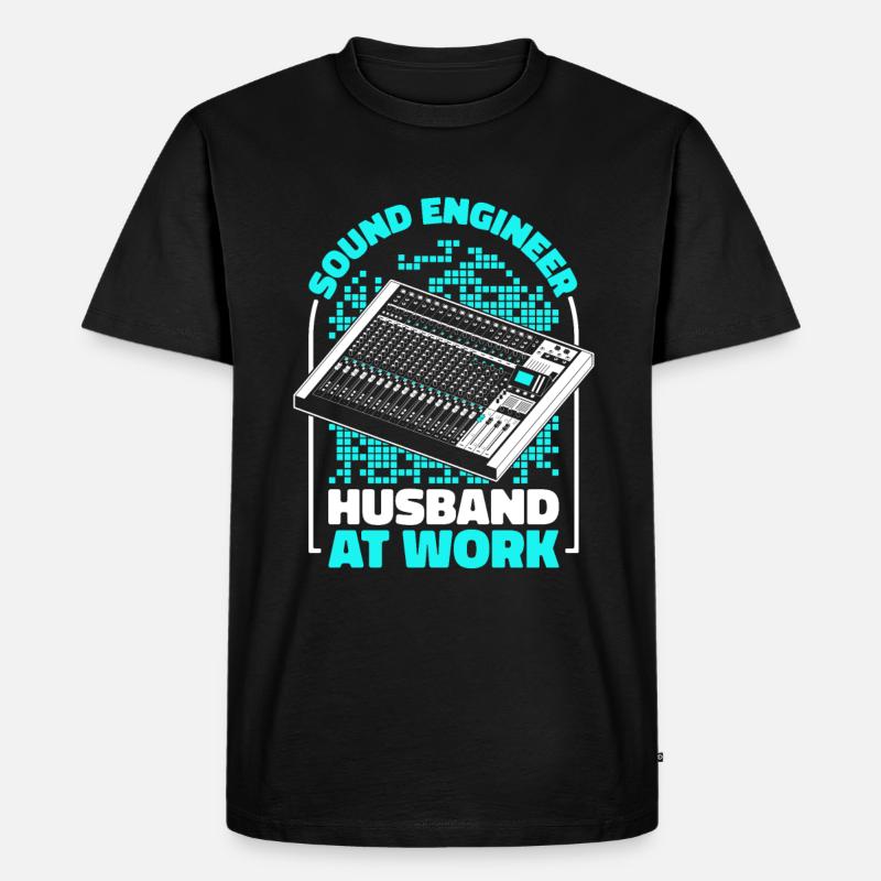 Tontechniker Sound Audio Engineer - Männer Premium Bio T-Shirt - Schwarz