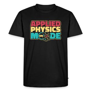 Physicien physicien - T-shirt Premium bio Homme - noir - Devant - Nico (187cm)
