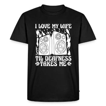 Ingénieur du son Tontechniker - T-shirt Premium bio Homme - noir - Devant - Nico (187cm)