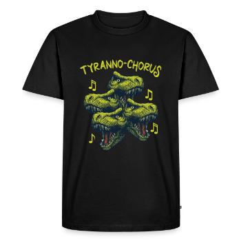 Dinosaure Dino Paléonthologue - T-shirt Premium bio Homme - noir - Devant - Nico (187cm)