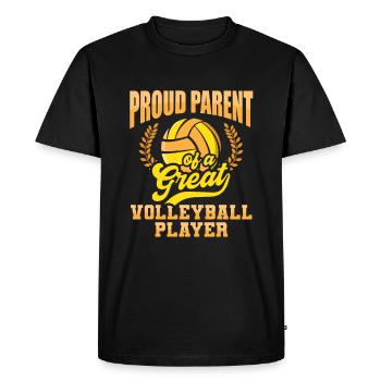 Volleyball Volleyball de plage - T-shirt Premium bio Homme - noir - Devant - Nico (187cm)