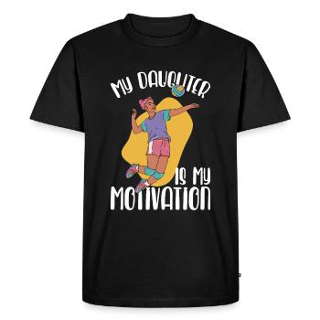 Volleyball Volleyball de plage - T-shirt Premium bio Homme - noir - Devant - Nico (187cm)
