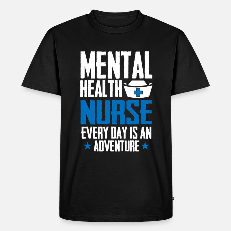 Krankenschwester - Männer Premium Bio T-Shirt - Schwarz
