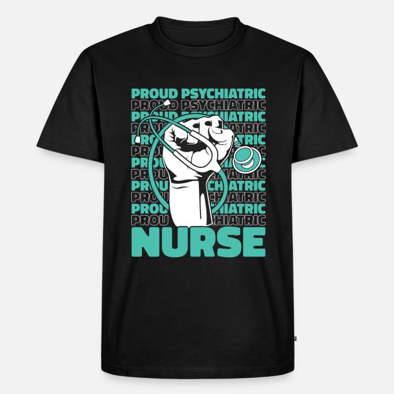 Krankenschwester - Männer Premium Bio T-Shirt - Schwarz