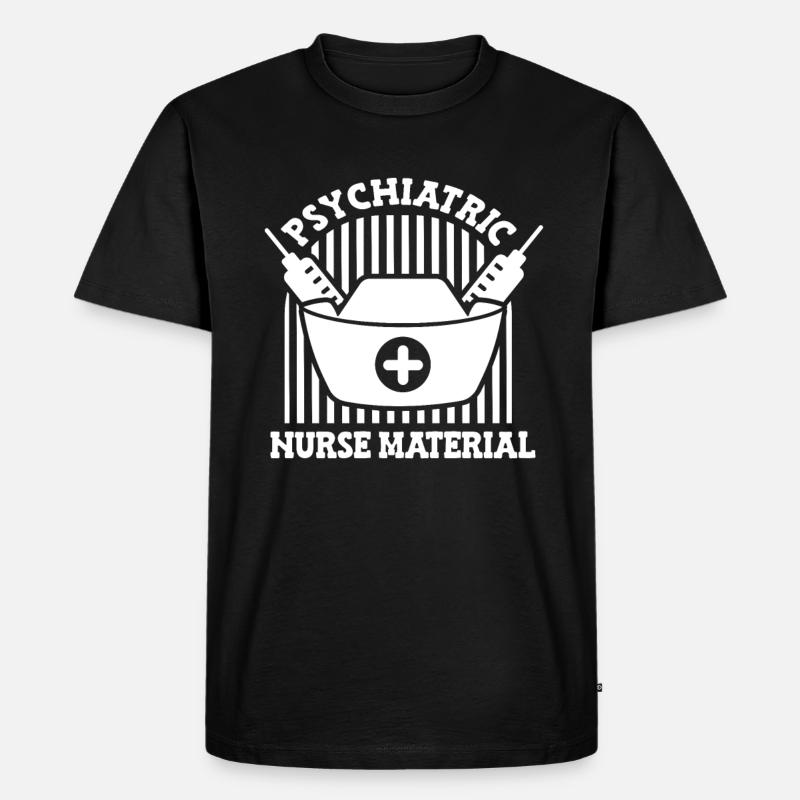 Krankenschwester - Männer Premium Bio T-Shirt - Schwarz