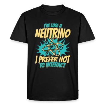 Physicien physicien - T-shirt Premium bio Homme - noir - Devant - Nico (187cm)