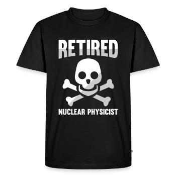 Physicien physicien - T-shirt Premium bio Homme - noir - Devant - Nico (187cm)