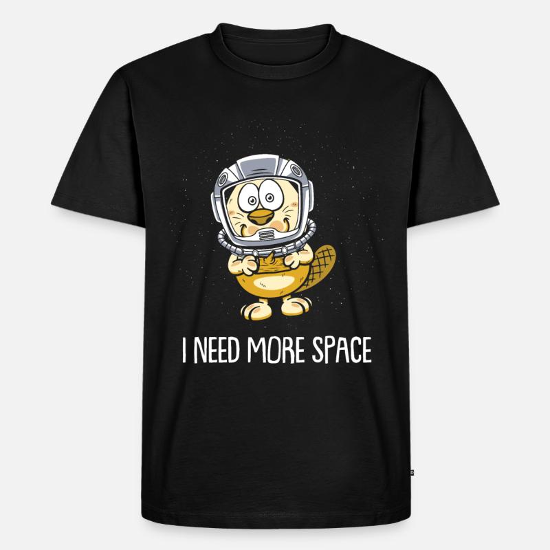 Biber - Männer Premium Bio T-Shirt - Schwarz