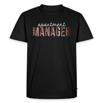 Gestionnaire d’appartement Leopard Print Funny Gift - T-shirt Premium bio Homme - noir - Devant - Nico (187cm)