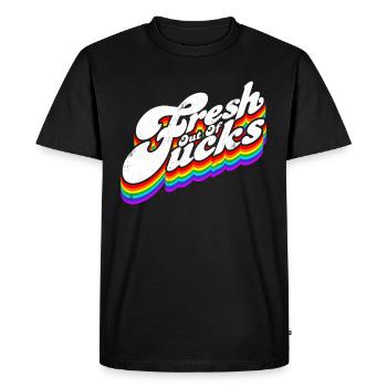 Fraîchement sorti du sarcasme drôle de Fuck fraîchement sorti du - T-shirt Premium bio Homme - noir - Devant - Nico (187cm)