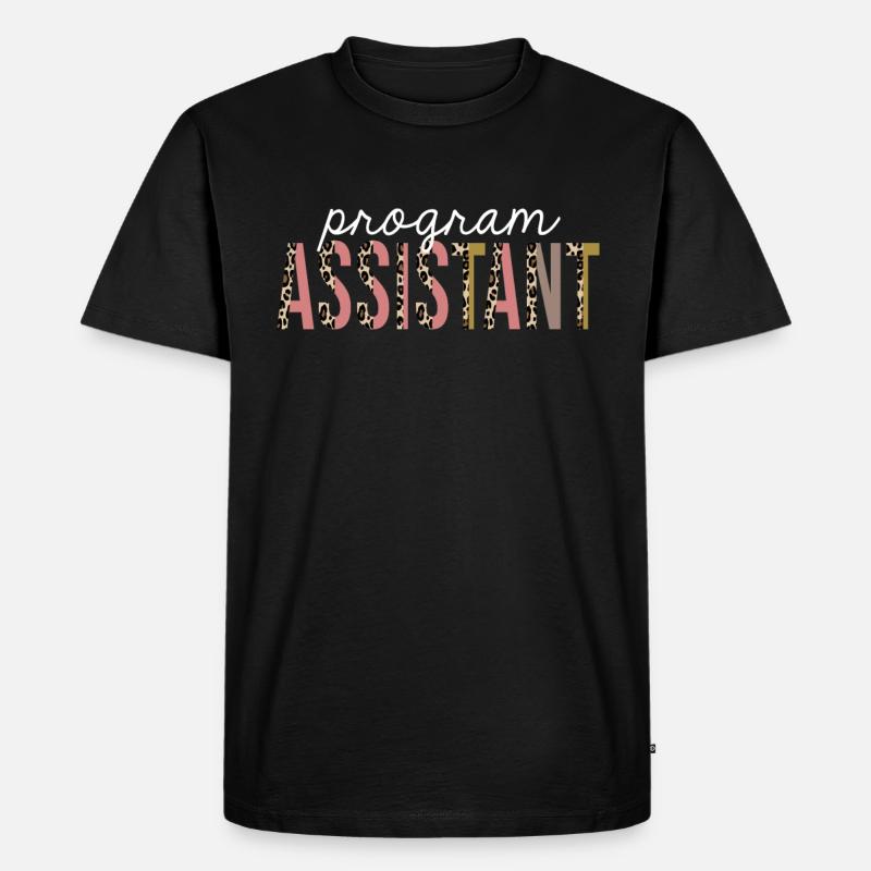Programmassistent Leopard Print lustiges Geschenk - Männer Premium Bio T-Shirt - Schwarz