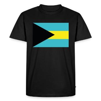 Drapeau officiel des Bahamas Bahamian Country Pride - T-shirt Premium bio Homme - noir - Devant - Nico (187cm)